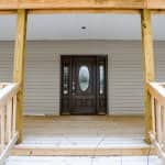 new exterior front door and porch