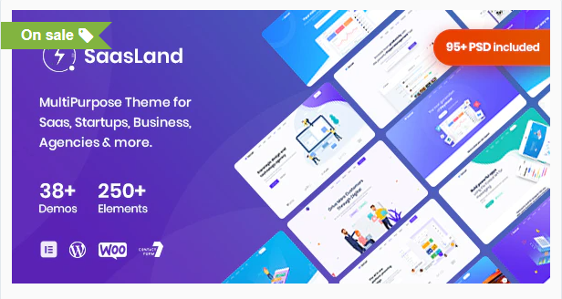 Saasland - MultiPurpose WordPress Theme for Saas Startup