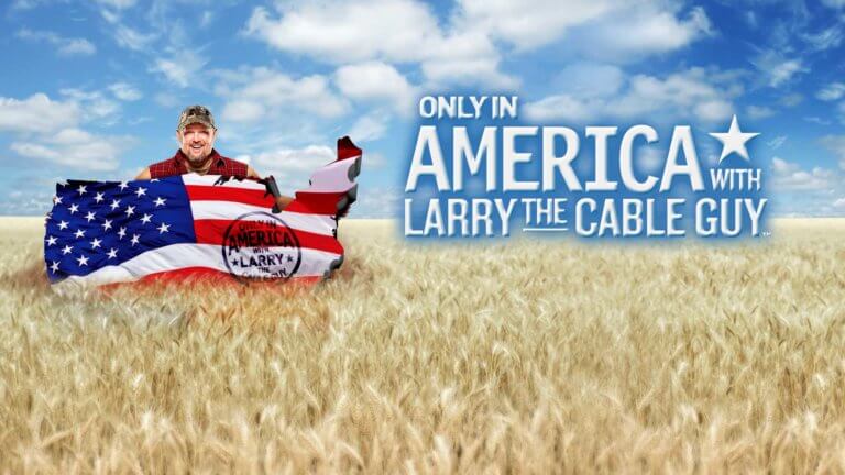 only in America with larry the cable guy logo 2