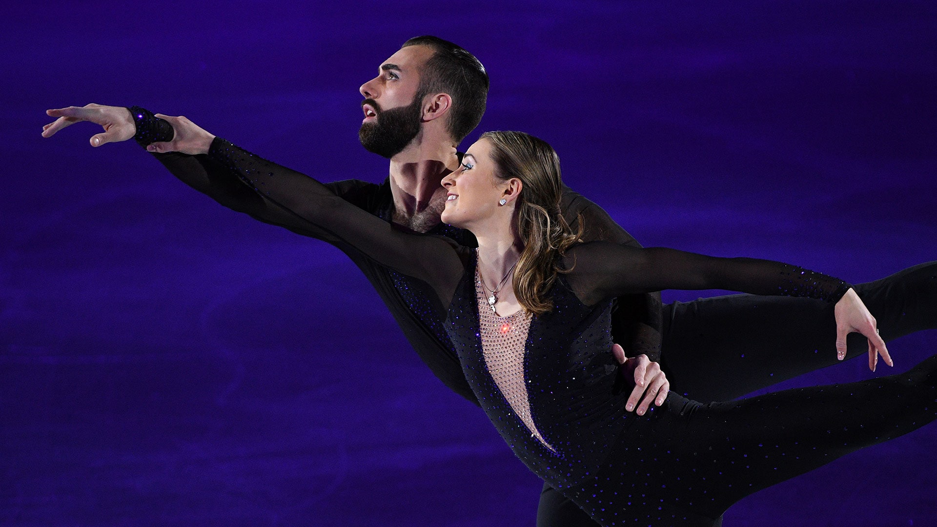 Ashley Cain-Gribble and Timothy LeDuc placed third at the 2021 U.S. Championships. (credit: USA...