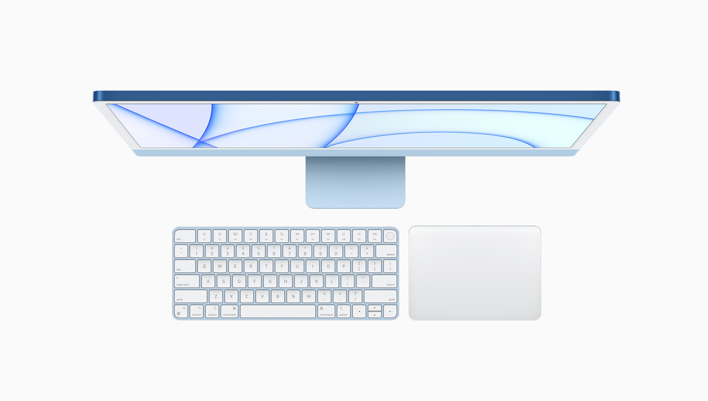 6가지 색상의 iMac