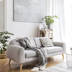 stylish grey and white home décor 