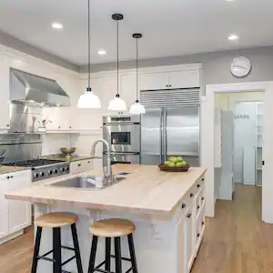 Modern, remodeled kitchen