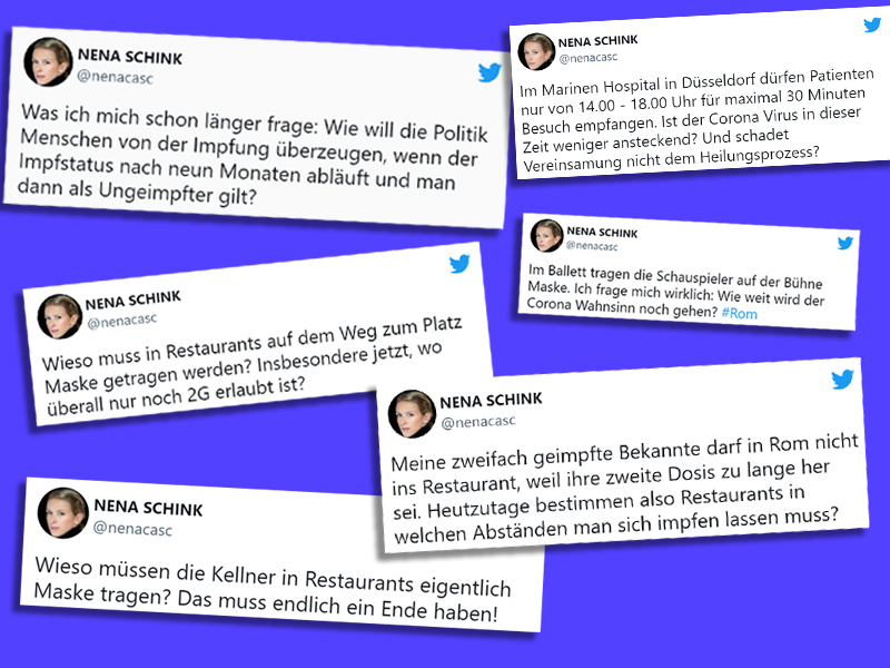 Tweets der "Bild"-Journalistin Nena Schink