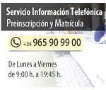 Servicio de información telefónica 965909900