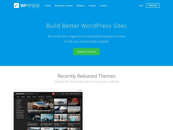 WPEnjoy homepage