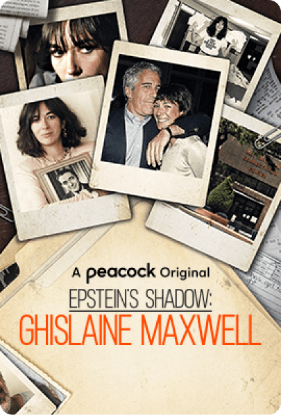 Epstein's Shadow: Ghislaine Maxwell Vertical Art