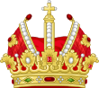 Heraldic Imperial Crown (Gules Mitre).svg