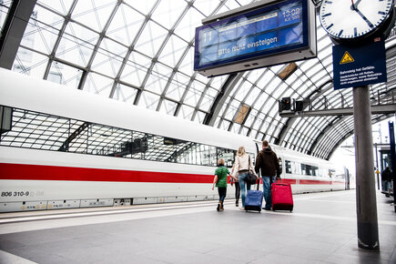 Ankunft am Berliner Hauptbahnhof