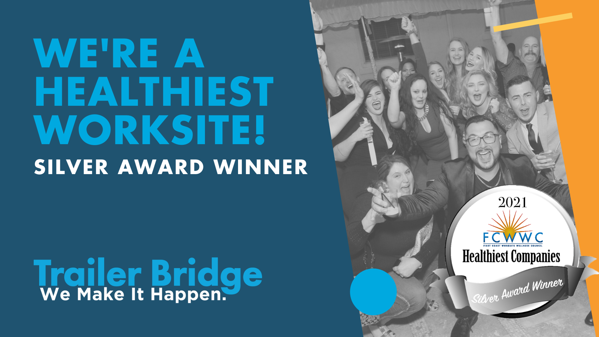 Trailer Bridge Takes Silver in the 2021 Workplace Wellness Awards