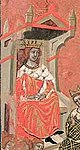 Арнульф Каринтийский. Иллюстрация из «Далимиловой хроники», начало XIV века
