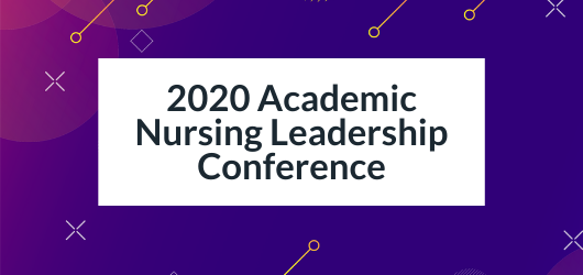 Decorative Image with Text - 2020 Academic Nursing Leadership Conference