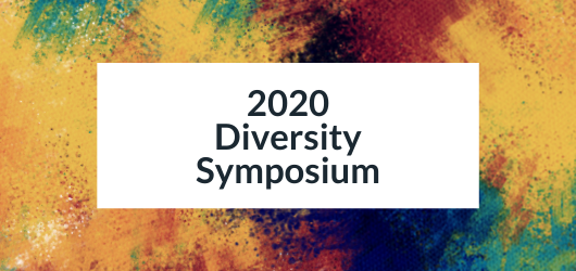 Decorative image with text - 2020 Diversity Symposium