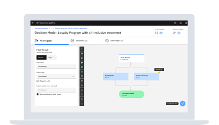 IBM Cloud Pak for Automation on screen of laptop