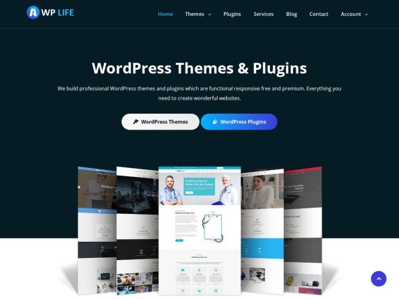 A WP Life homepage