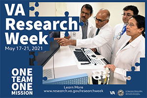 2021 VA Research Week electronic billboard