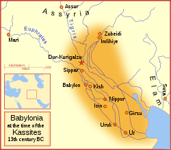 The Babylonian Empire under the Kassites, c. 13th century BC.
