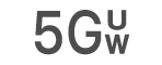 El ícono de estado de 5G UW.