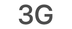 El ícono de estado de 3G.