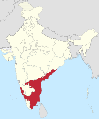 Madras in India (1951).svg