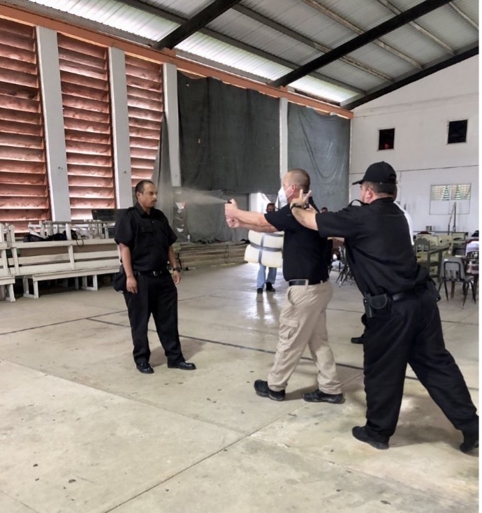 Belize Central Prison pepper spray volunteer 2