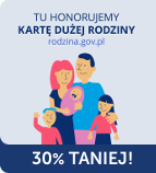 Tutaj honorujemy Kartę Dużej Rodziny