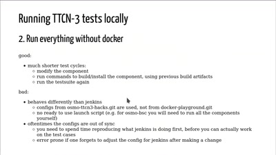 osmo-dev and running Osmocom TTCN-3 testsuites locally