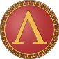 The letter lambda was used by the Spartan army as a symbol of Lacedaemon of Sparta