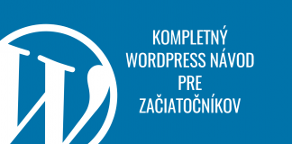 WordPress návod pro začátečníky