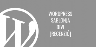 WordPress sablonja Divi