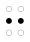 ⠒ (braille pattern dots-25)