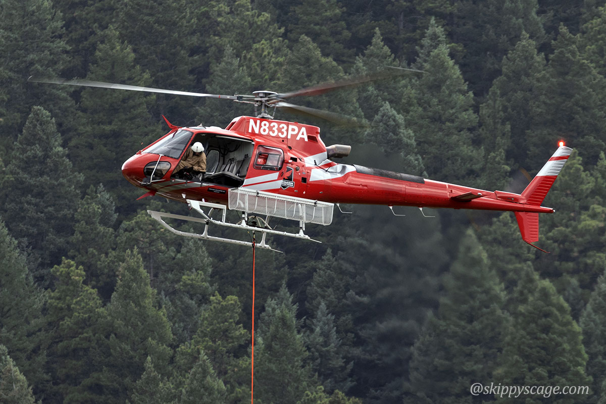 Helicopter 3PA, an AS350B (N833PA)