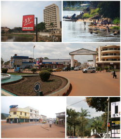 Oubangui Hotel, The shores of Bangui, Bangui Shopping District, Pedestrian crossing, view of street