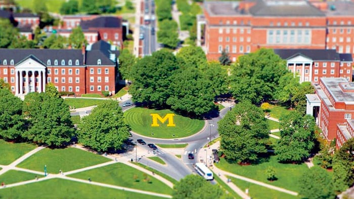 University of Maryland campus model