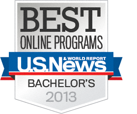 U.S. News & World Report Best Online Bachelor’s Program badge