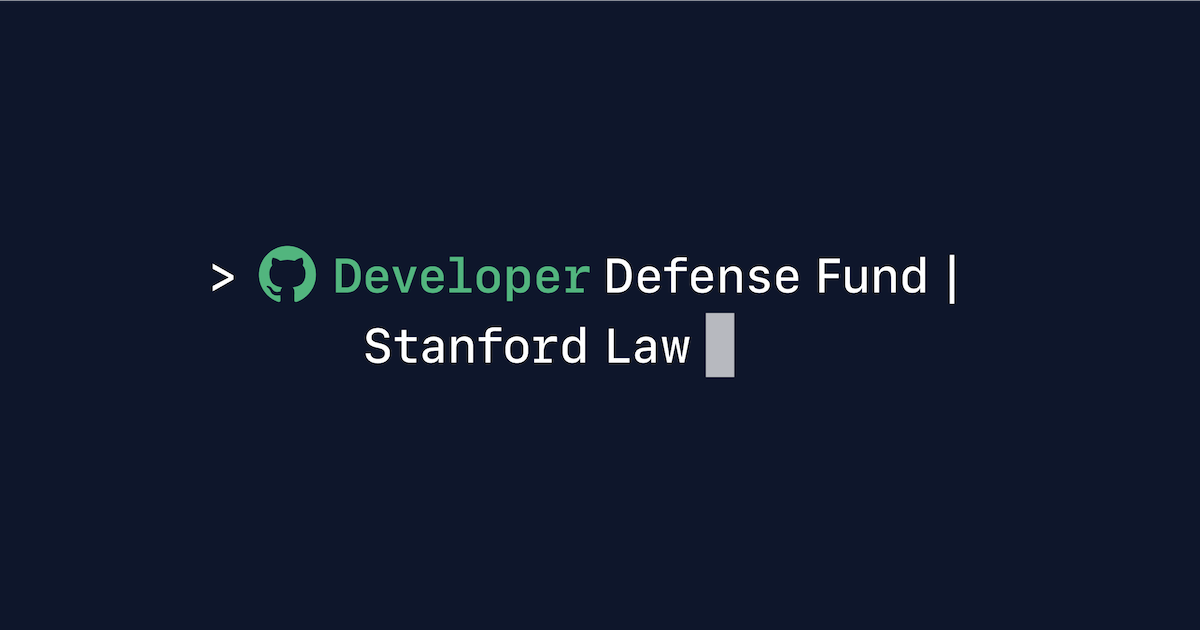 Standing up for developers: the GitHub Developer Rights Fellowship at Stanford Law School