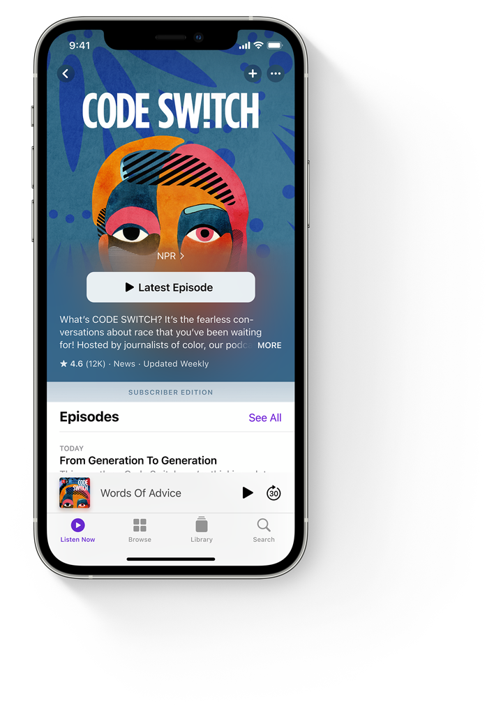 Apple Podcasts iPhone‏