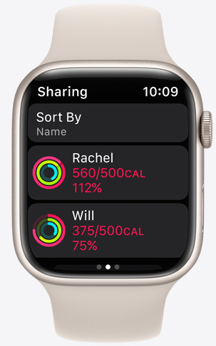 Delen op Apple Watch