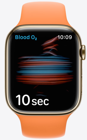 Apple Watch showing Blood Oxygen