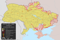 A 2022-es, Ukrajna elleni orosz invázió térképe