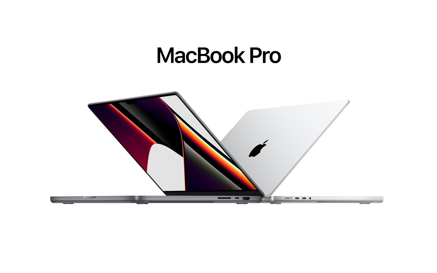 Animace 14palcového a 16palcového MacBooku Pro