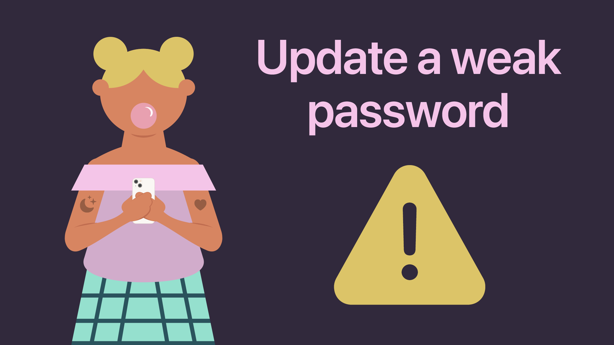 How to update a weak password on your iPhone or iPad.
