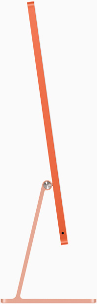 iMac oranžā krāsā, skats no sāniem