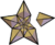 This star, with one point broken, symbolizes the featured candidates on Wikipedia.