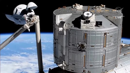 File:SpaceX's first reused Crew Dragon Endeavour, docks at International Space Station (ISS) - 25544U.webm