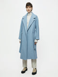 Freya Twill Trench Coat | Blue