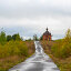 Часовня в честь Николая Чудотворца на деревенском кладбище. Коростынь. Новгородская область (2020 год). Стоковое фото, фотограф Александр Щепин / Фотобанк Лори