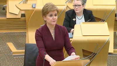 Nicola Sturgeon has announced that the laws on wearing face coverings in Scotland will not be lifted next week as had been planned