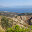 View of the mountains, village and the sea from the cliff (Greece, Peloponnese) (2020 год). Стоковое фото, фотограф Татьяна Ляпи / Фотобанк Лори