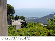 View of the mountains village (South Pelion, Prefecture of Magnesia, Greece) Стоковое фото, фотограф Татьяна Ляпи / Фотобанк Лори